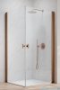 Radaway Nes Kdd I Brushed Copper kabina 100x100cm szczotkowana miedź 10021100-93-01L/10021100-93-01R